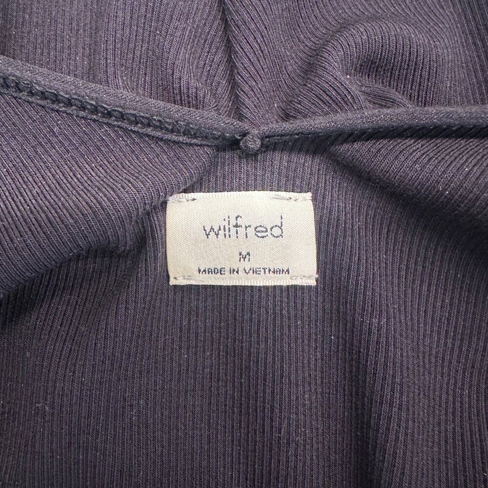Black Aritzia Wilfred Ruffle Body Suit Size Medium - Picture 5 of 5
